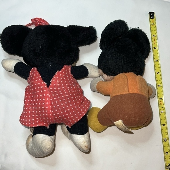 2 Vintage Disney Mickey's Christmas Carol Plush toys Mickey Mouse and Minnie - Picture 2 of 4